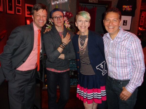 Jim Caruso, Luke McCollum, Lisa Lampanelli and Michael Feinstein Photo