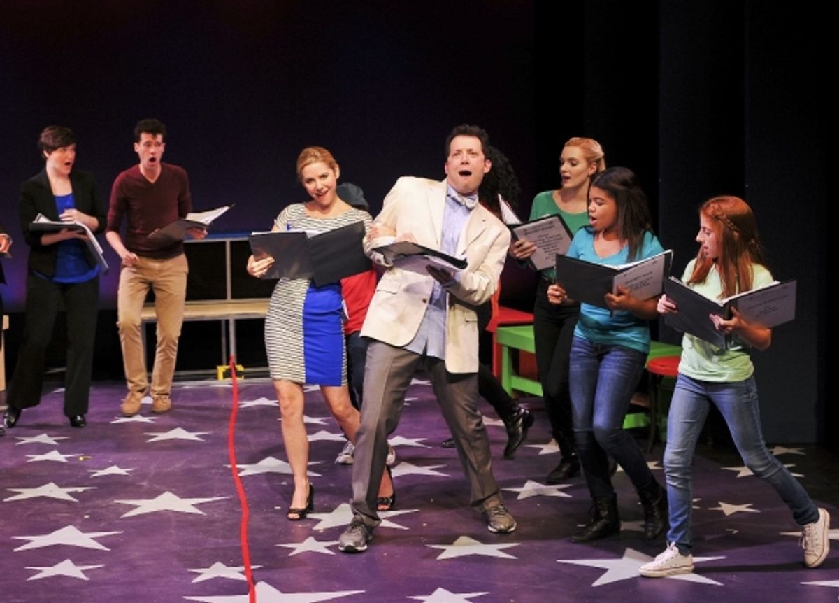 Rhyn McLemore, Liam Forde, Kerry Butler, John Tartaglia, Whitney Brandt, Elainey Bass and Julianna Rigoglioso at 