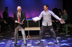 Dancing on the keyboard: Walter Charles as MacMillan and John Tartaglia as Josh @ BroadwayWorld Dancing on the keyboard: Walter Charles as MacMillan and John Tartaglia as Josh Photo