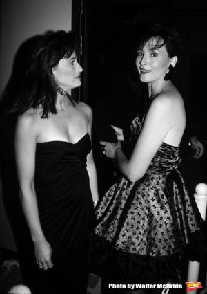 Jan Hooks and Nora Dunn (Saturday Night Live) on August 1, 1988 in New York City. Photo