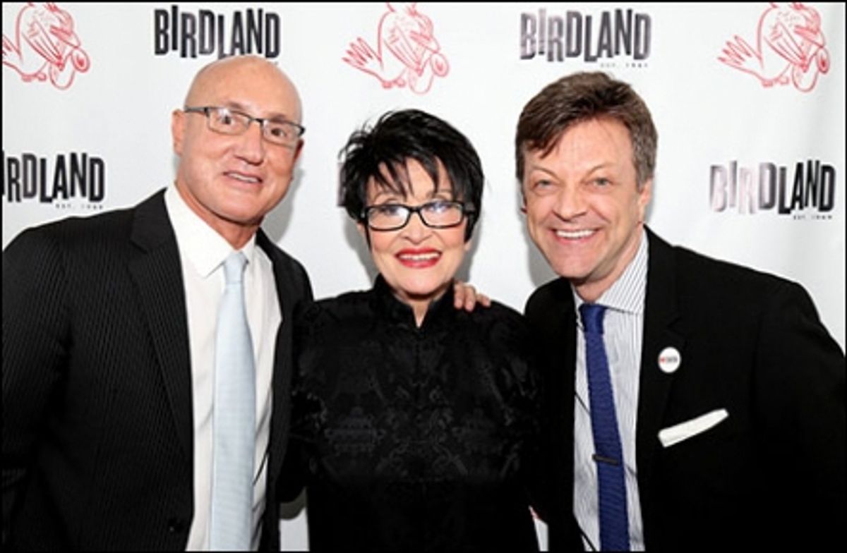 Gianni Valenti, Chita Rivera, Jim Caruso at 