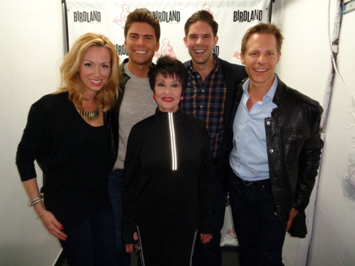 Lecie Israel, Chris Dilella, Chita Rivera, Frank Dilella, Brad Comisar at 