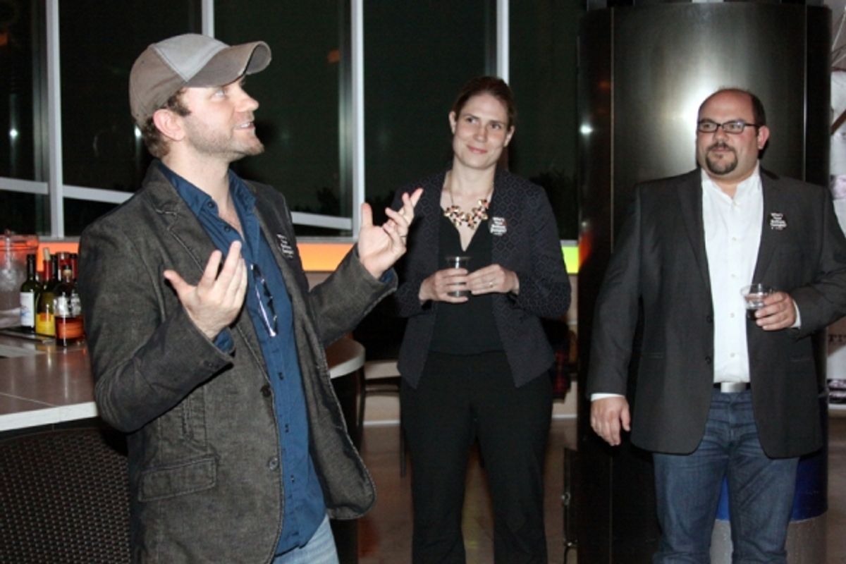 Lenny Banovez - Director/TITAN Artistic Director, Taryn Sacramone - Managing Director Queens Theatre & Kevin Beebee - Producer/TITAN Managing Director at 