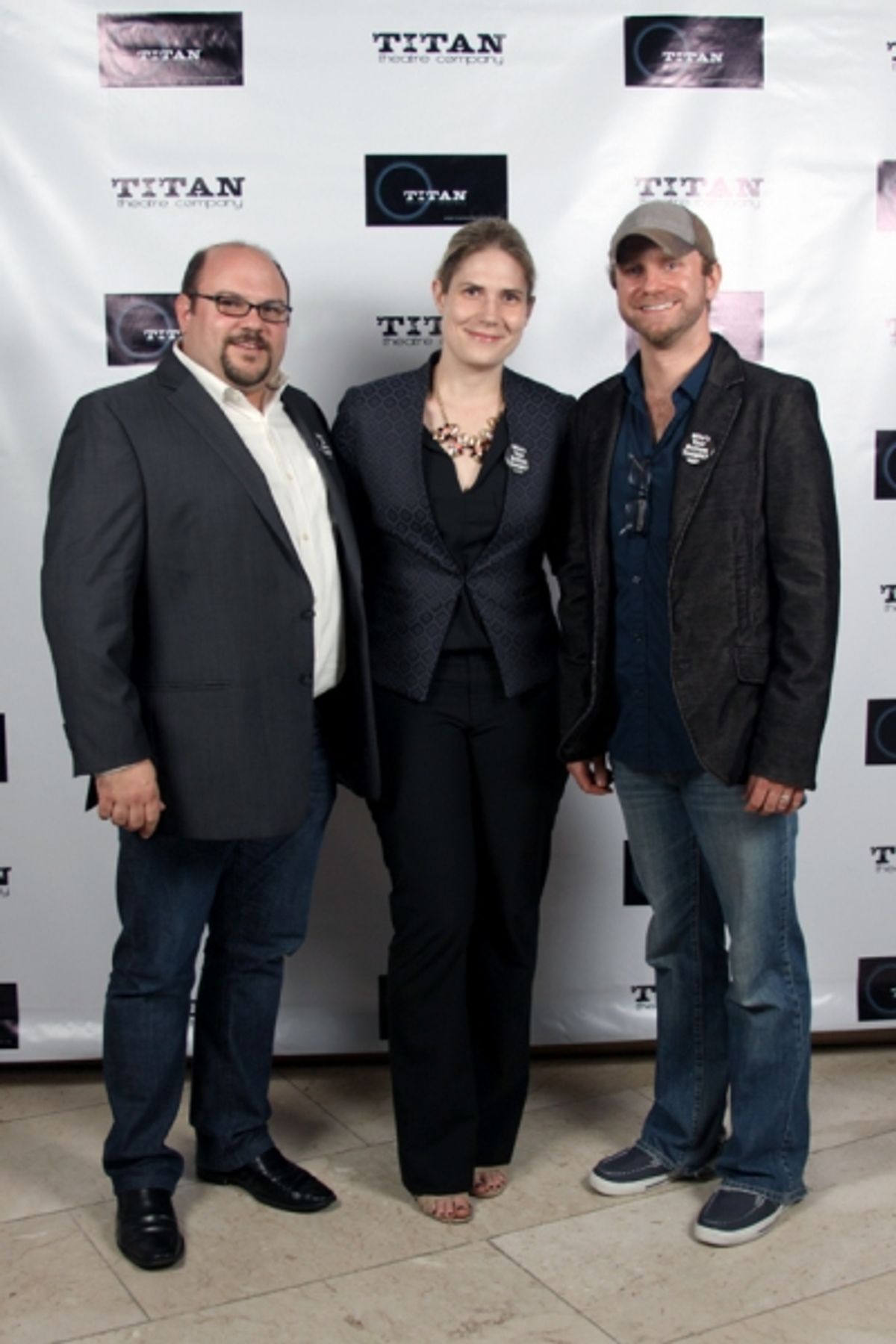 Lenny Banovez - Director/TITAN Artistic Director, Taryn Sacramone - Managing Director Queens Theatre & Kevin Beebee - Producer/TITAN Managing Director at 
