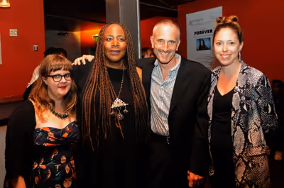 CTG Literary Manager Joy Meads, writer/performer Dael Orlandersmith, CTG Associate Ar Photo