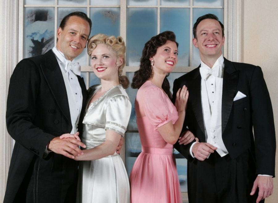 Photo Flash: Sneak Peek at Noah Racey, Hayley Podschun, Patti Murin and Tally Sessions in Goodspeed's HOLIDAY INN Image