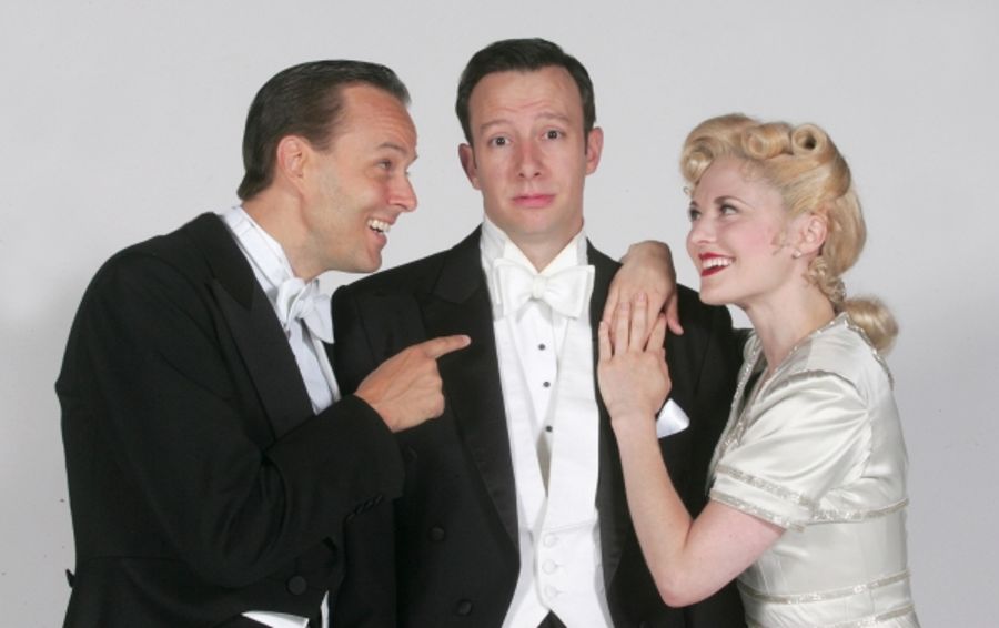 Photo Flash: Sneak Peek at Noah Racey, Hayley Podschun, Patti Murin and Tally Sessions in Goodspeed's HOLIDAY INN Image