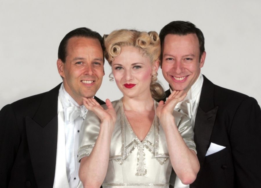 Photo Flash: Sneak Peek at Noah Racey, Hayley Podschun, Patti Murin and Tally Sessions in Goodspeed's HOLIDAY INN Image
