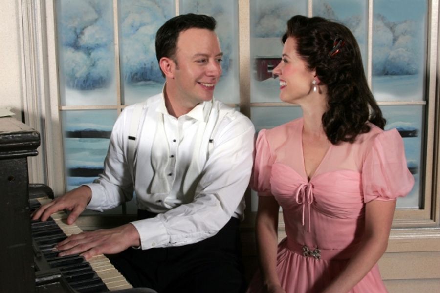 Photo Flash: Sneak Peek at Noah Racey, Hayley Podschun, Patti Murin and Tally Sessions in Goodspeed's HOLIDAY INN Image