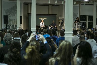 Neil Patrick Harris, John Cameron Mitchel and an audience of over 500 attendees Photo