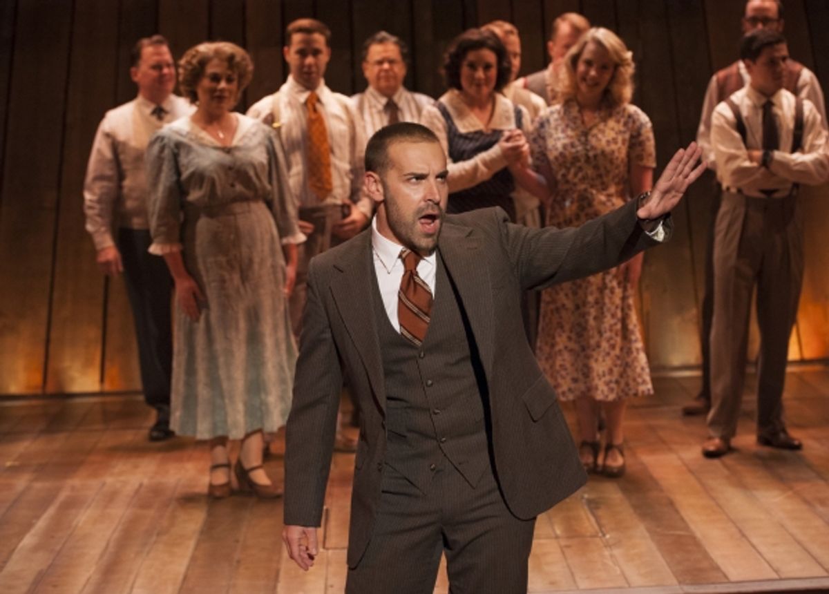 Charlie Pollock (Elmer Gantry) and company at 