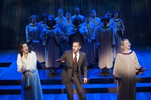 Mary Kate Morrissey (Sharon Falconer), Charlie Pollock (Elmer Gantry), Jessica Lauren Photo