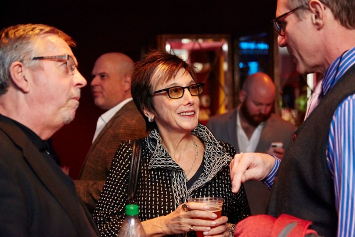 New York publicist Sam Rudy, Cinderella producer Robyn Goodman, Cinderella Director Mark Brokaw at 