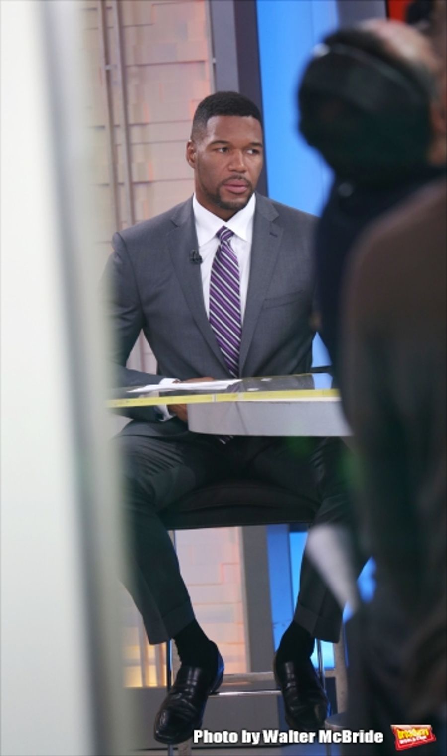 Photo Coverage: On the Set of GOOD MORNING AMERICA with Michael Strahan Image