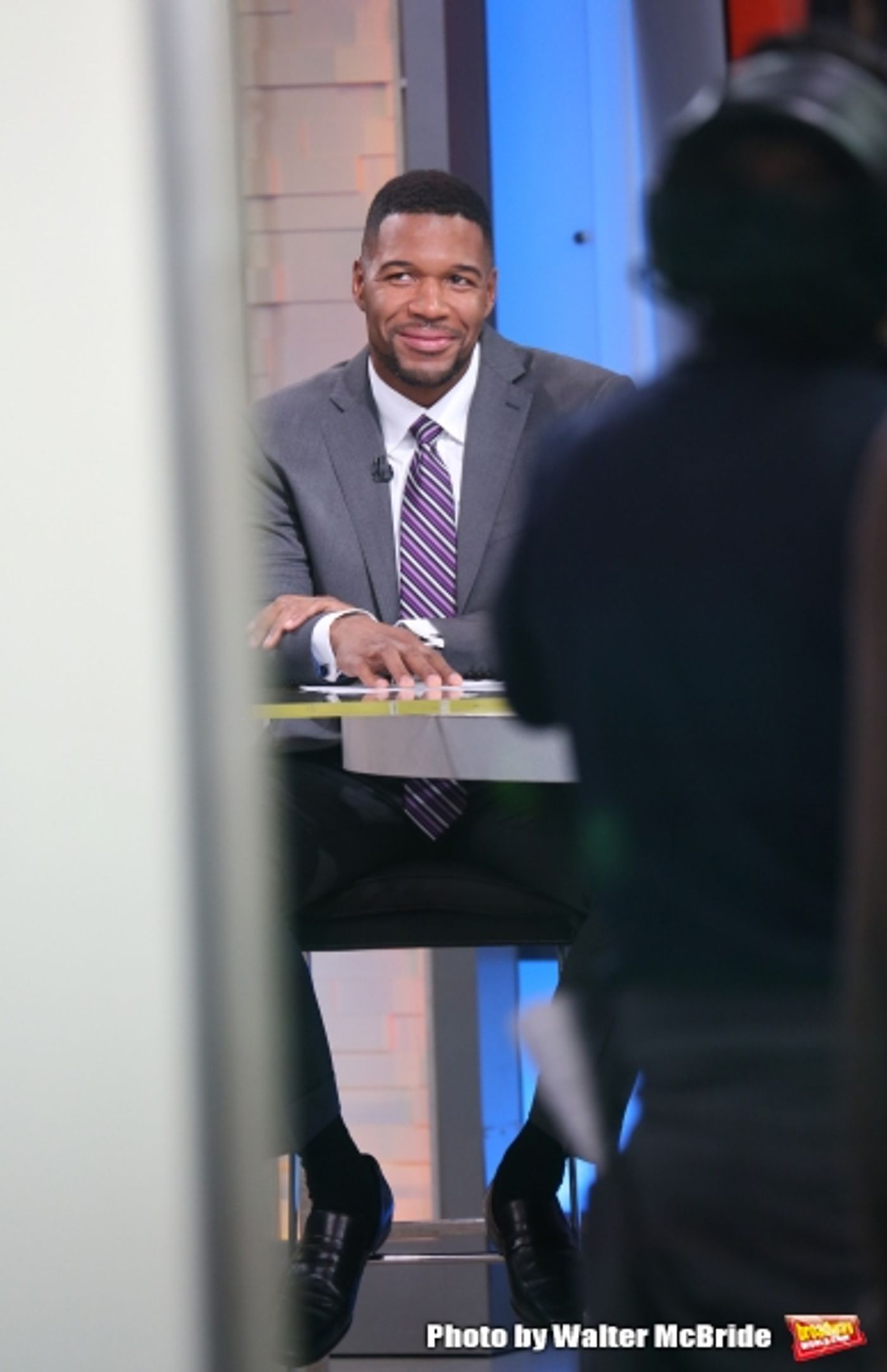 Photo Coverage: On the Set of GOOD MORNING AMERICA with Michael Strahan  Image