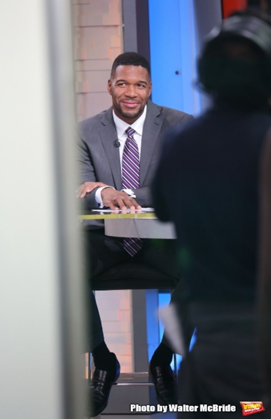 Photo Coverage: On the Set of GOOD MORNING AMERICA with Michael Strahan Image
