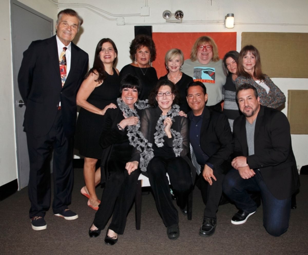 Fred Willard, Dayle Reyfel, Lainie Kazan, Florence Henderson, Bruce Vilanch, Mindy Cohn, Laraine Newman, JoAnne Worley, Lily Tomlin, Eugene Pack, Joey Fatone at 