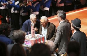 CTG Founding Artistic Director Gordon Davidson, Kirk Douglas and CTG Artistic Director Michael Ritchie @ BroadwayWorld CTG Founding Artistic Director Gordon Davidson, Kirk Douglas and CTG Artistic Directo Photo