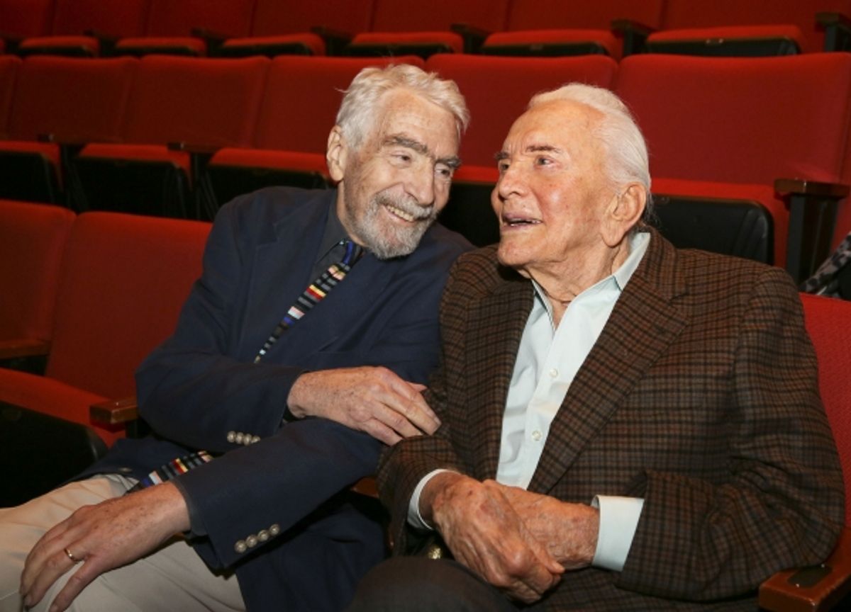 CTG Founding Artistic Director Gordon Davidson and Kirk Douglas at 