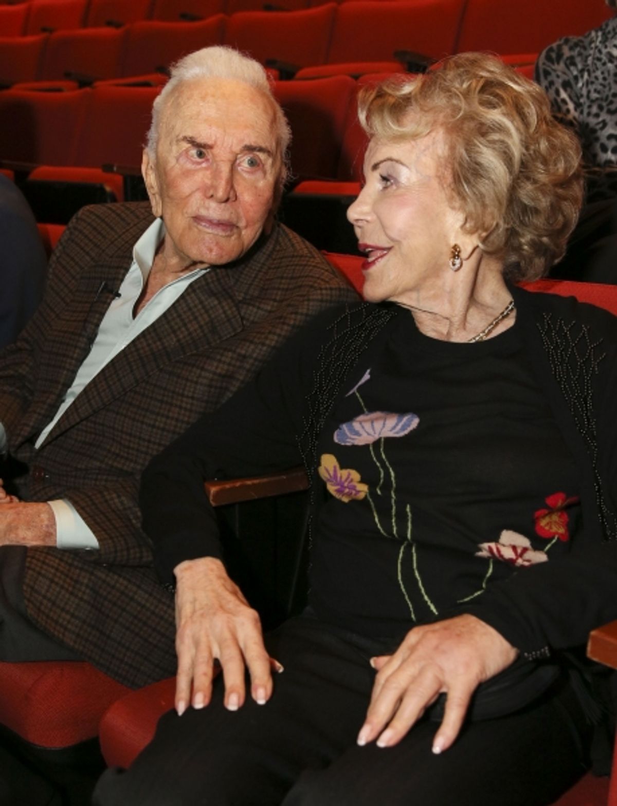 Kirk Douglas and Anne Douglas at 