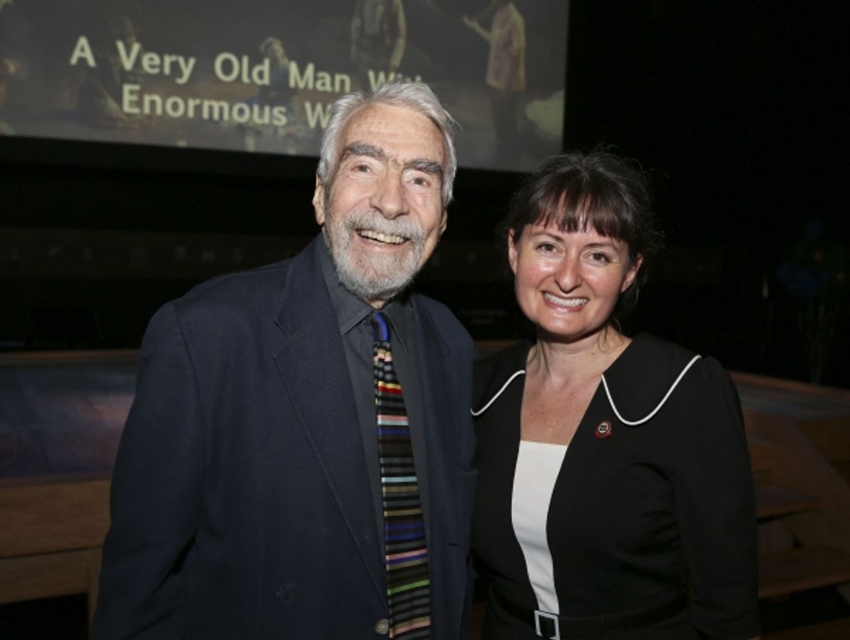 CTG Founding Artistic Director Gordon Davidson and Culver City Mayor Meghan Sahli-Wells at 