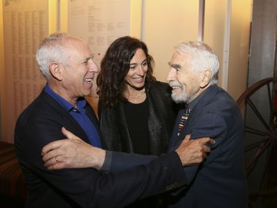 Architect Steven Ehrlich, Rachel Davidson and CTG Founding Artistic Director Gordon D Photo