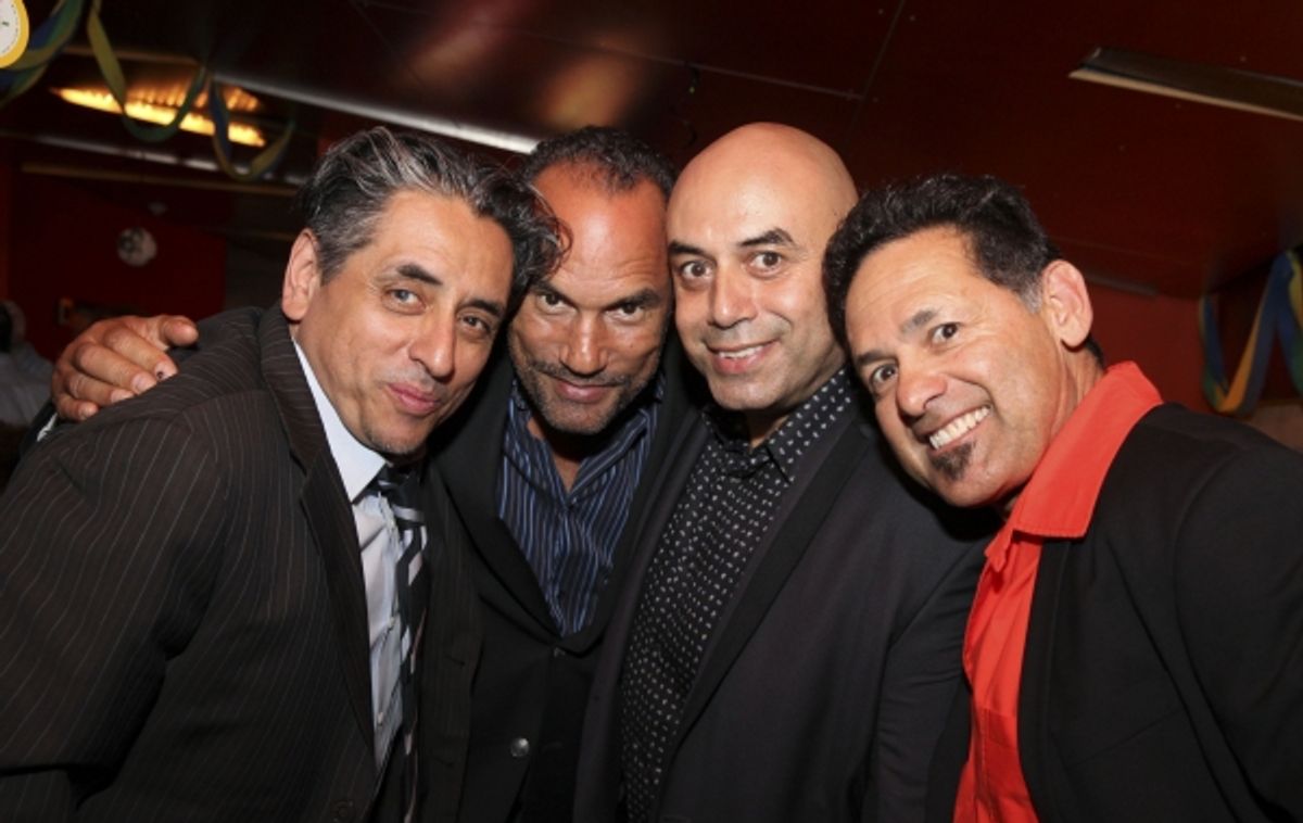 Culture Clash member Richard Montoya, playwright/performer Roger Guenveur Smith and Culture Clash members Herbert Siguenza and Ric Salinas at 