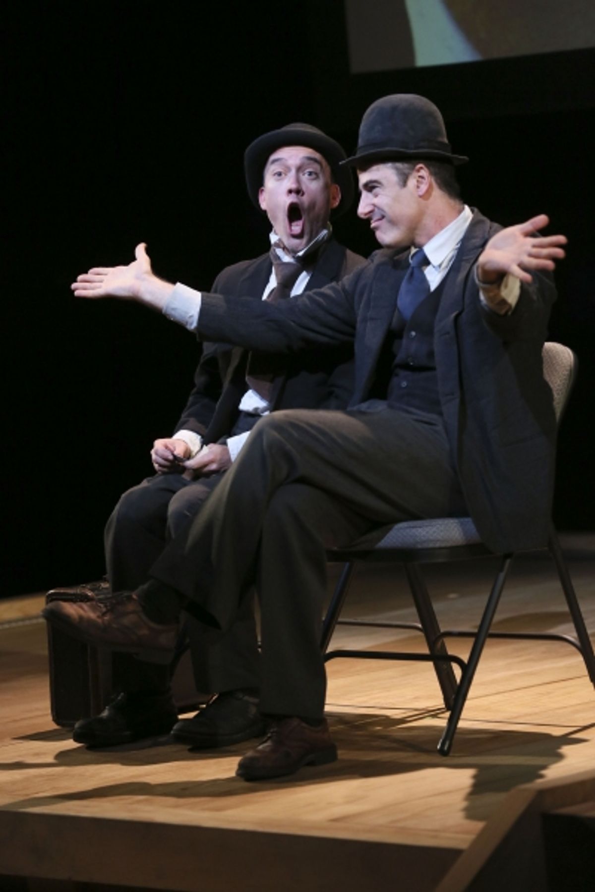 Actors Trey Lyford and Geoff Sobelle  at 