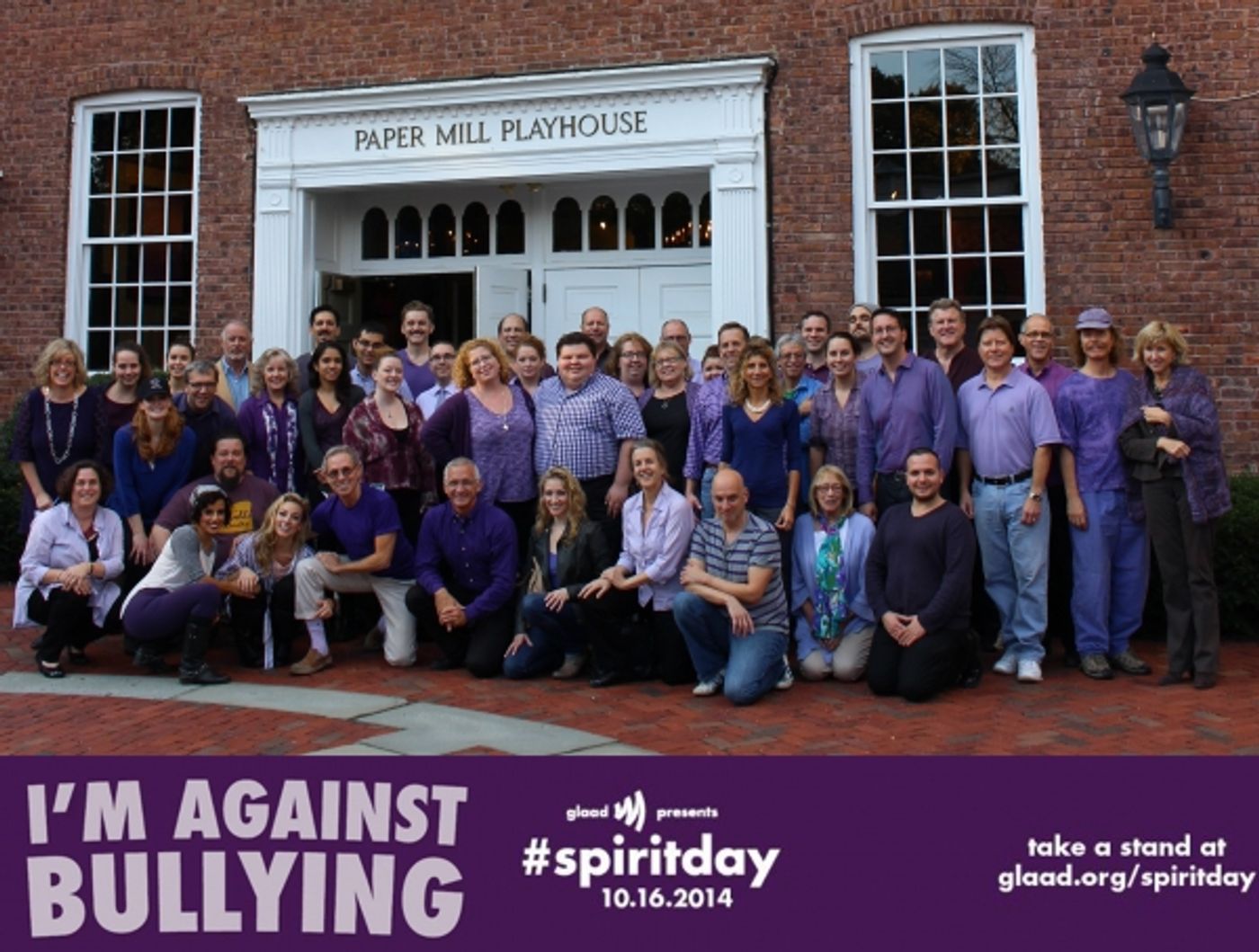 Photo Flash: Paper Mill's CAN-CAN Cast and More Take Part in Spirit Day 2014 Photo Flash: Paper Mill's CAN-CAN Cast and More Take Part in Spirit Day 2014 Image