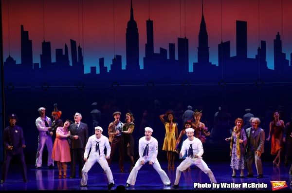 Brandon Leffler, Michael Rosen and Cody Williams with the cast  Photo