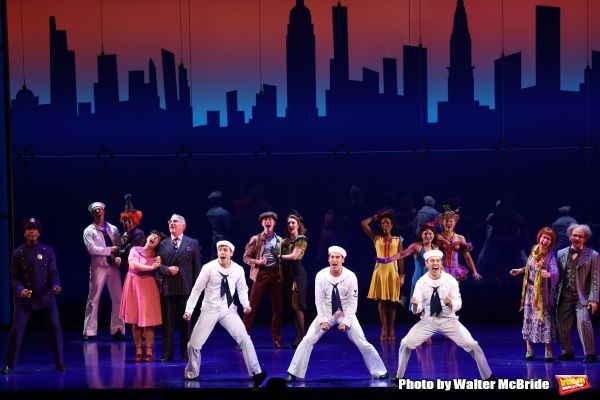 Brandon Leffler, Michael Rosen and Cody Williams with the cast  Photo