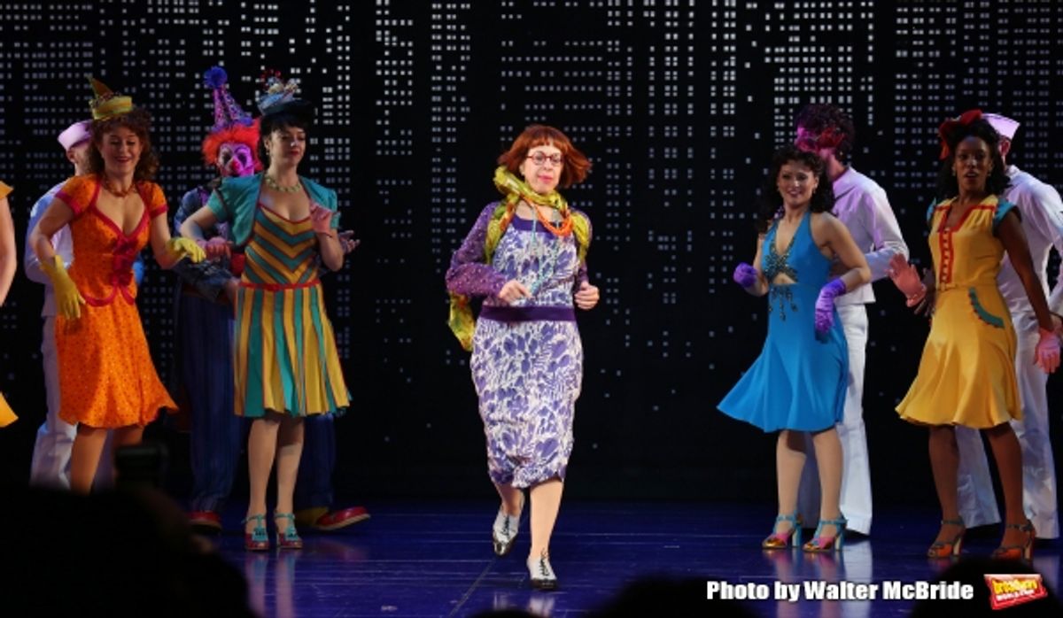 Jackie Hoffman with the cast  at 