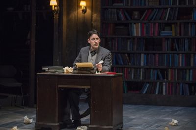 Man (Will Allan) reframes writing as a weapon  Photo