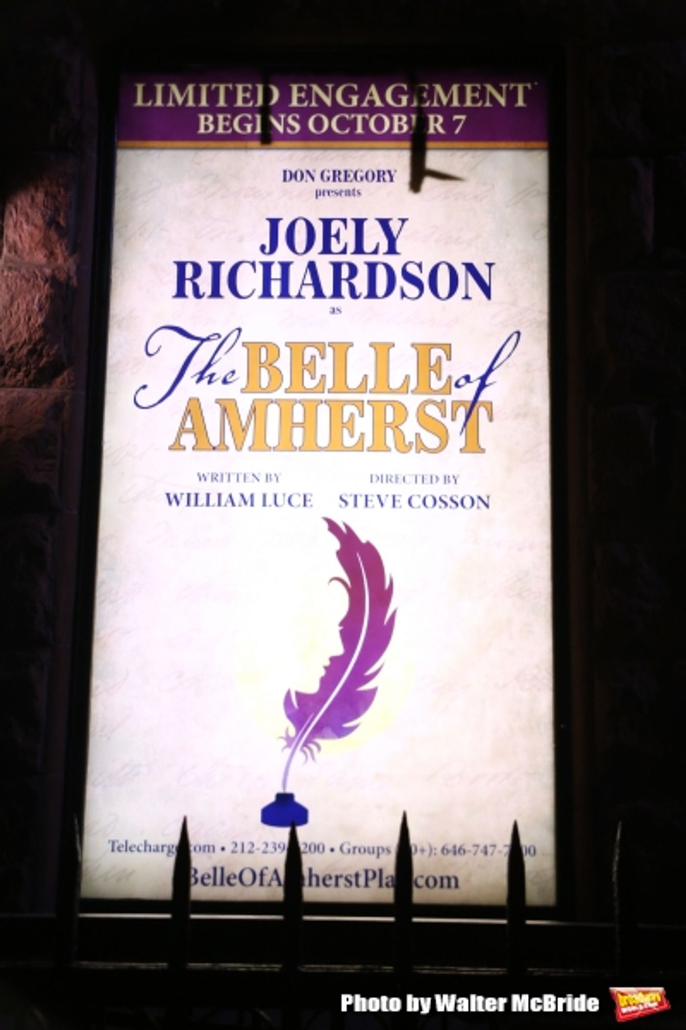 Photo Coverage: Joely Richardson Takes Opening Night Bows in THE BELLE OF AMHERST  Image