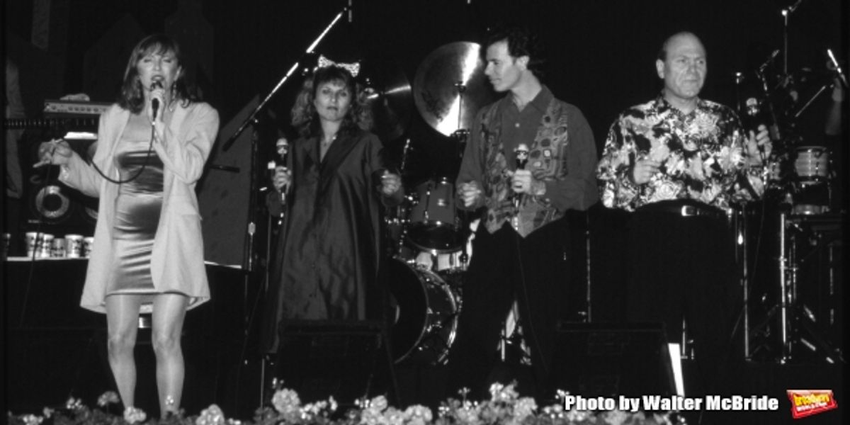 Manhattan Transfer: Janis Siegel, Cheryl Bentyne, Alan Paul and Tim Hauser performing at Walt Disney World in Orlando Florida 1995. at 