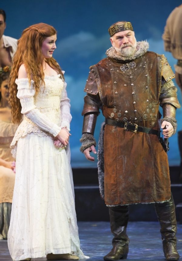 Mary McNulty as Guenevere and Mark Poppleton as King Pellinore Photo