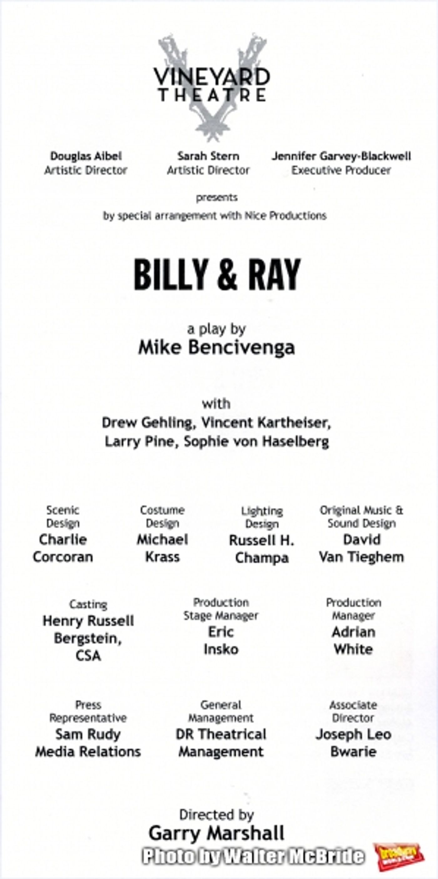 Photo Coverage: BILLY & RAY Opens Off-Broadway - Curtain Call Image