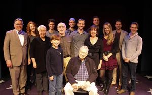Dylan Boyd, Brian Murray; (Second Row) Barbara Marineau, Gordon Stanley, Ben Gunderson, Madeleine Doherty, Analisa Leming; (Back Row) Joseph Kolinsky, Sara Killough, Gus Halper, Steve French, Preston Truman Boyd, Glenn Seven Allen @ BroadwayWorld Dylan Boyd, Brian Murray; (Second Row) Barbara Marineau, Gordon Stanley, Ben Gunderso Photo