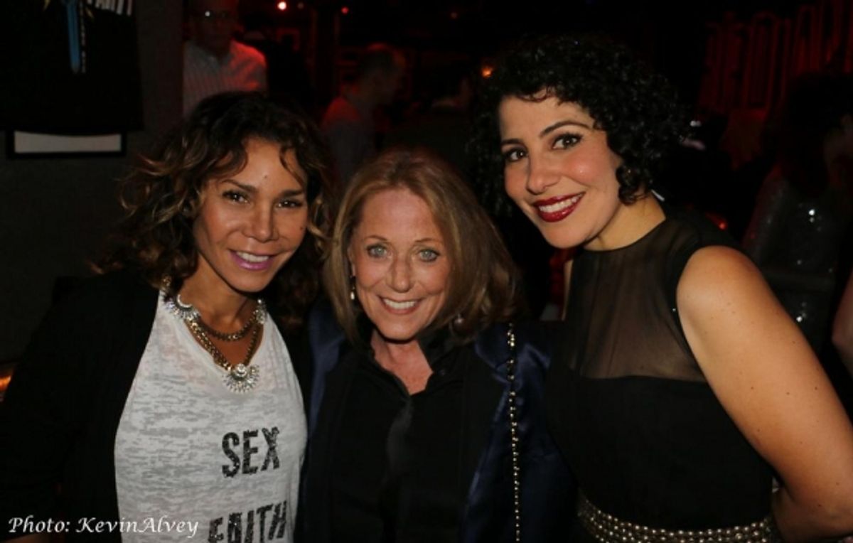 Daphne Rubin Vega, Lesley Gore and Julie Garnye at 