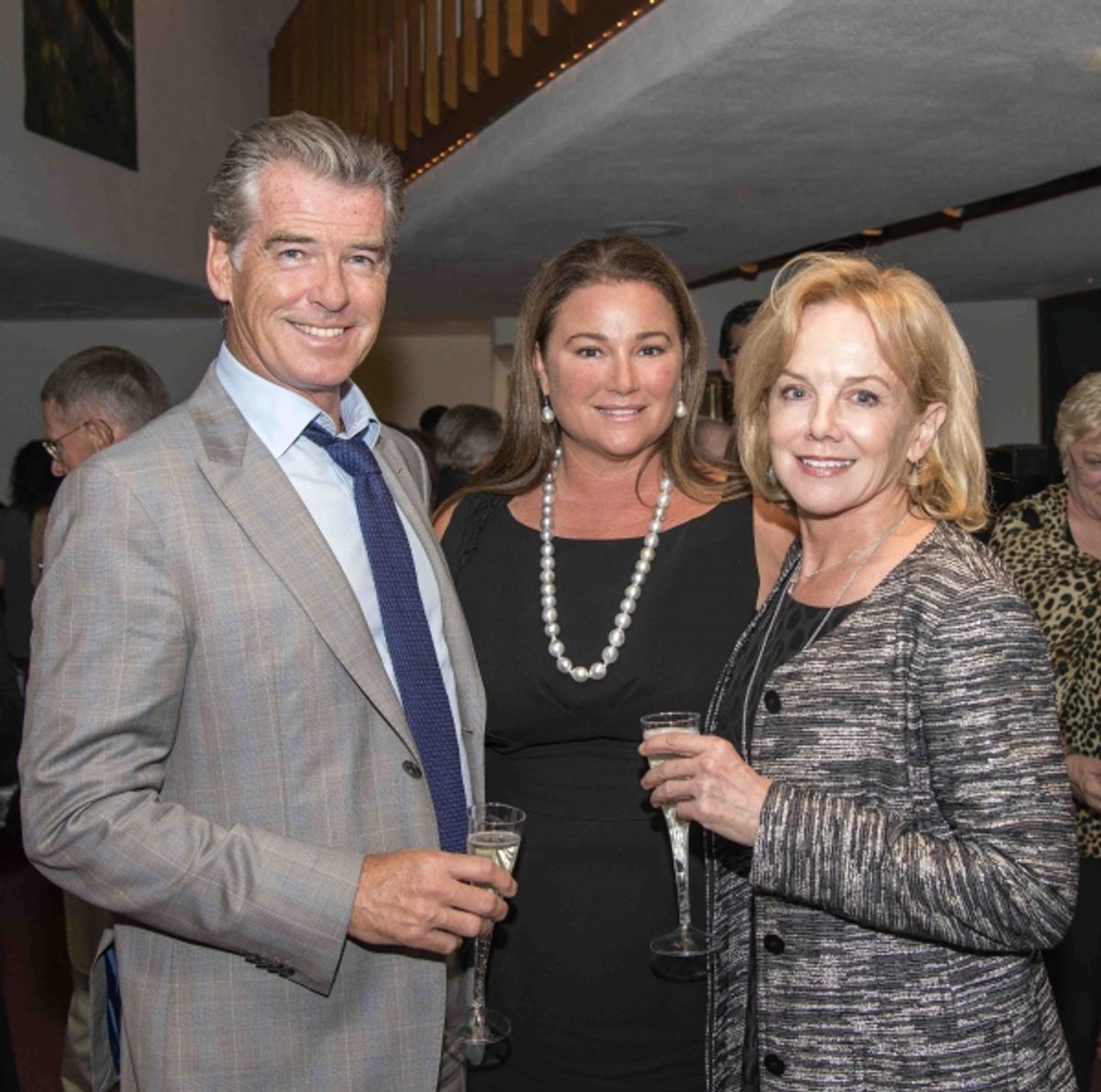 Pierce and Keely Brosnan with Linda Purl at 