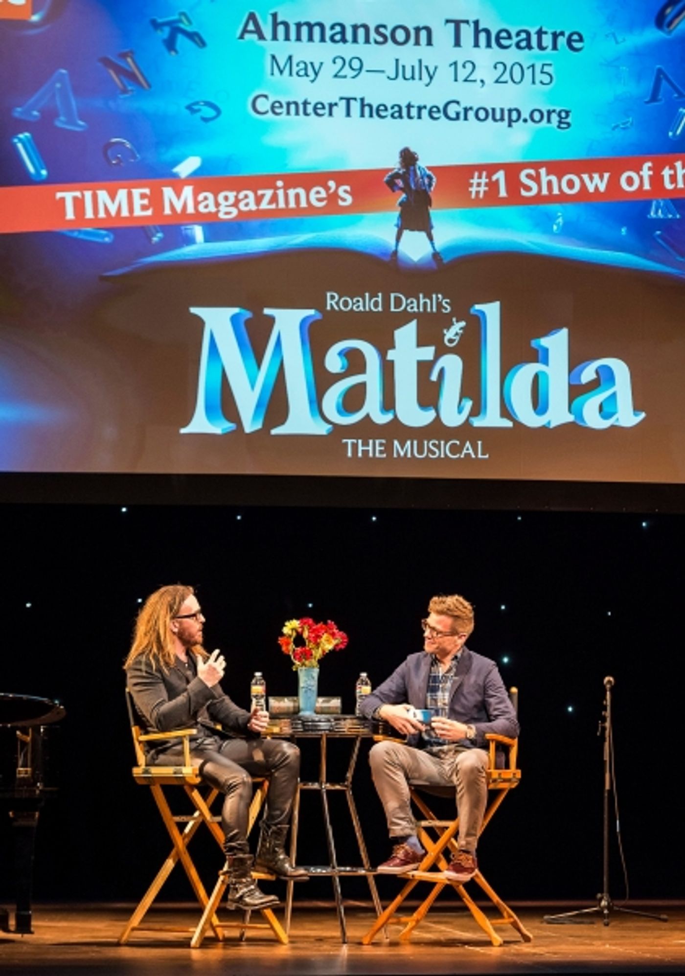 Photo Flash: Tim Minchin and Barrett Foa Talk MATILDA, Coming to CTG in 2015  Image