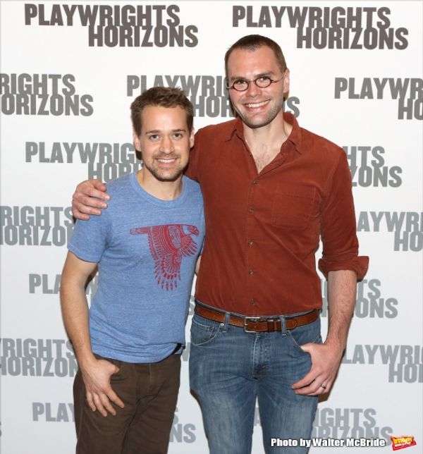 T.R. Knight and playwright Samuel D. Hunter Photo