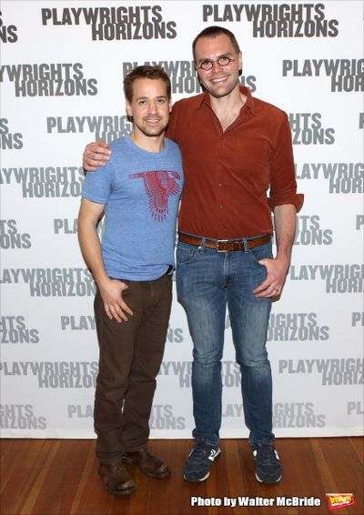 T.R. Knight and playwright Samuel D. Hunter Photo