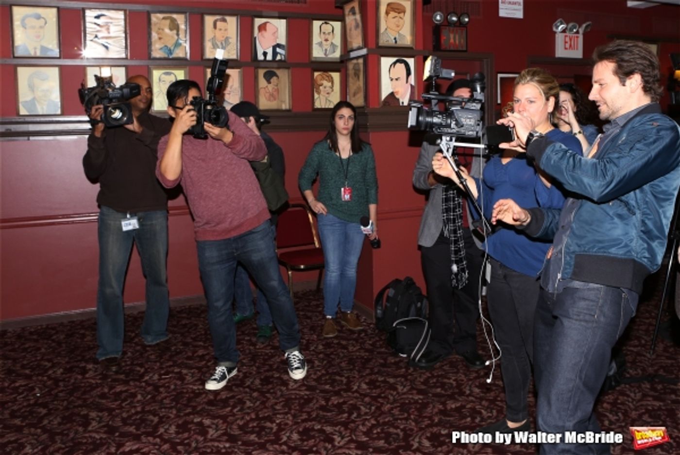 Photo Coverage: Bradley Cooper and the Company of THE ELEPHANT MAN on Broadway Meet the Press!  Image