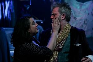 Julie Briskman as Maria and Mike Dooly as Sir Toby @ BroadwayWorld Julie Briskman as Maria and Mike Dooly as Sir Toby Photo