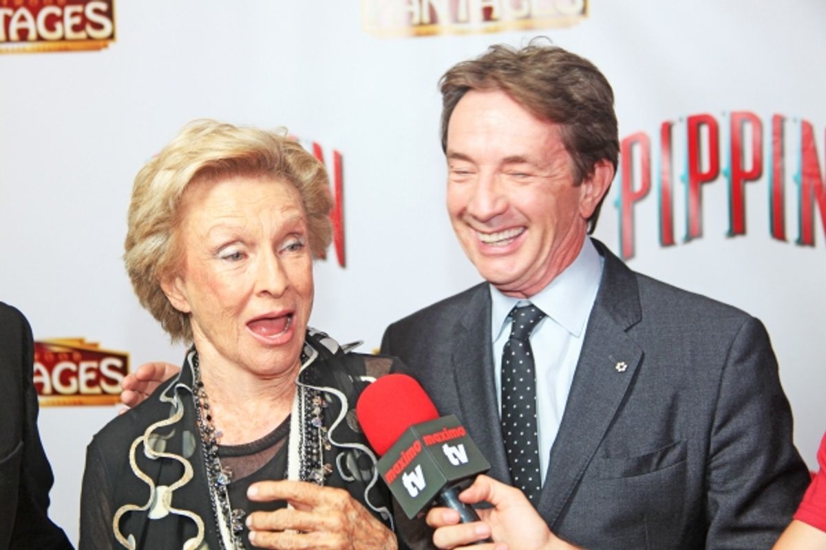  Cloris Leachman, Martin Short at 