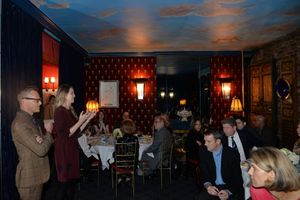 Christopher Hibma, Heidi Schreck speak to the guests @ BroadwayWorld Christopher Hibma, Heidi Schreck speak to the guests Photo