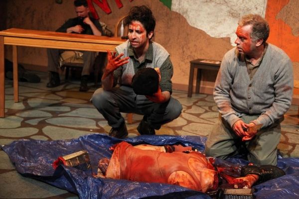 John Wehrman (back left) Matthew Harris and Scott Olson Photo