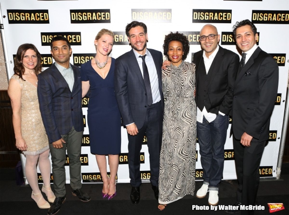 Director Kimberly Senior, Danny Ashok, Gretchen Mol, Josh Radnor, Karen Pittman, Playwright Ayad Akhtar and Hari Dhillon  at 