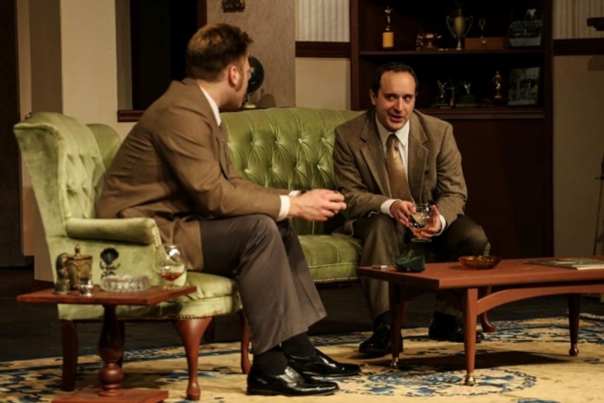 Christopher Rocco as Captain Lesgate, Brent Griffith as Tony Wendice at 